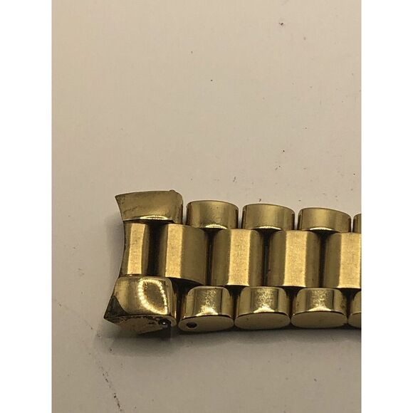 Fossil Watch Parts Partial Band 18/22mm Without Clasp Gold Tone Links GY253 - Picture 5 of 10